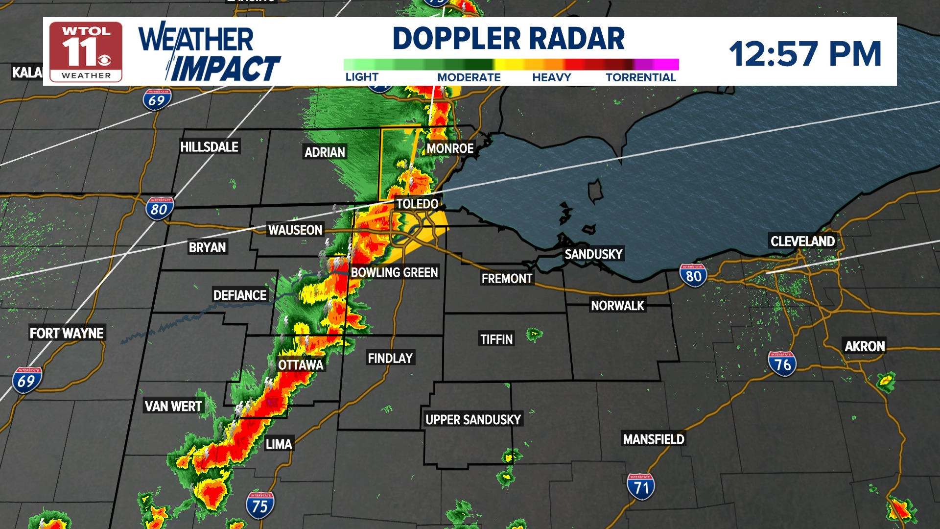 WTOL - A SEVERE THUNDERSTORM WARNING is in effect until 1:30 p.m. for ...