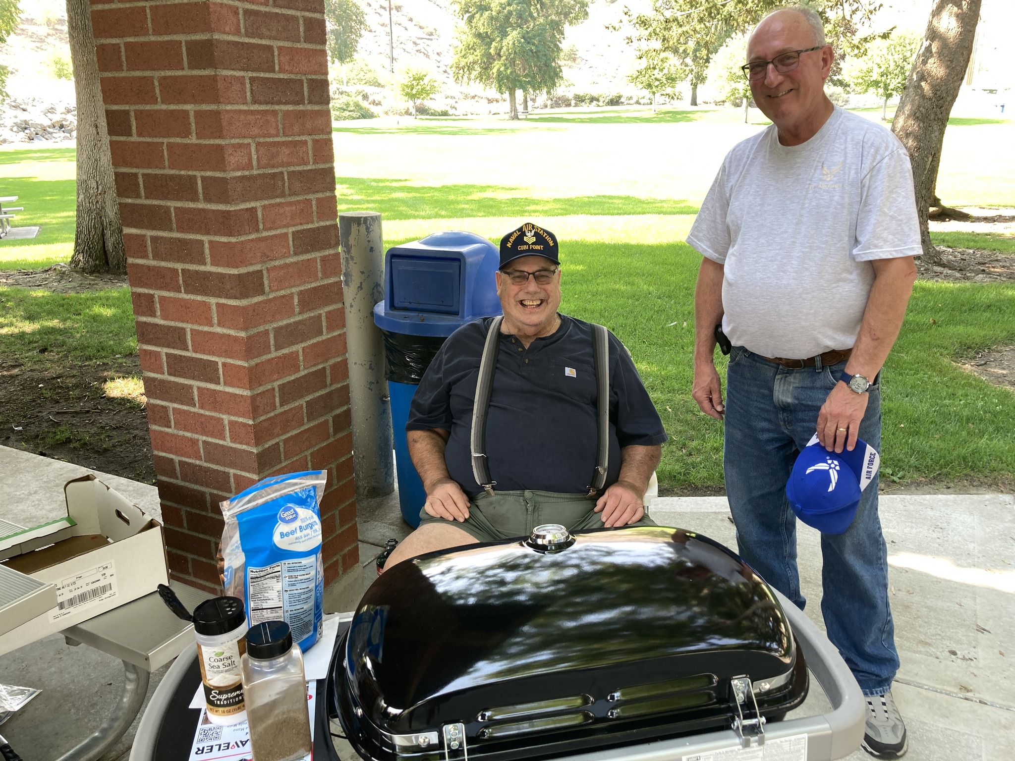 American - George Rohrich and Doug Marsh fired it up right at noon ...