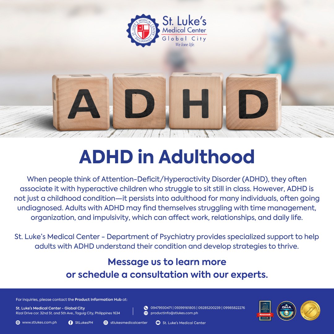 Attention-Deficit/Hyperactivity... - St. Luke's Medical Center | Facebook