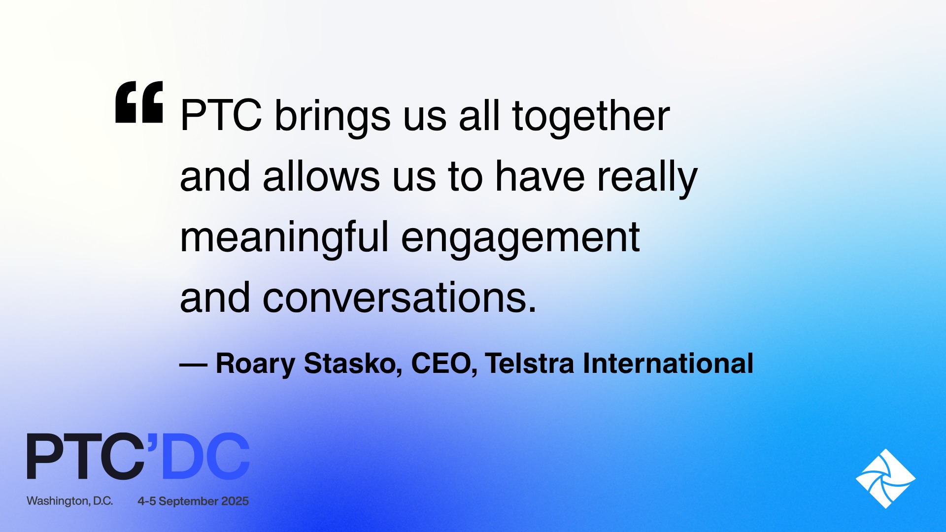 At PTC'DC, meaningful... - Pacific Telecommunications Council | Facebook