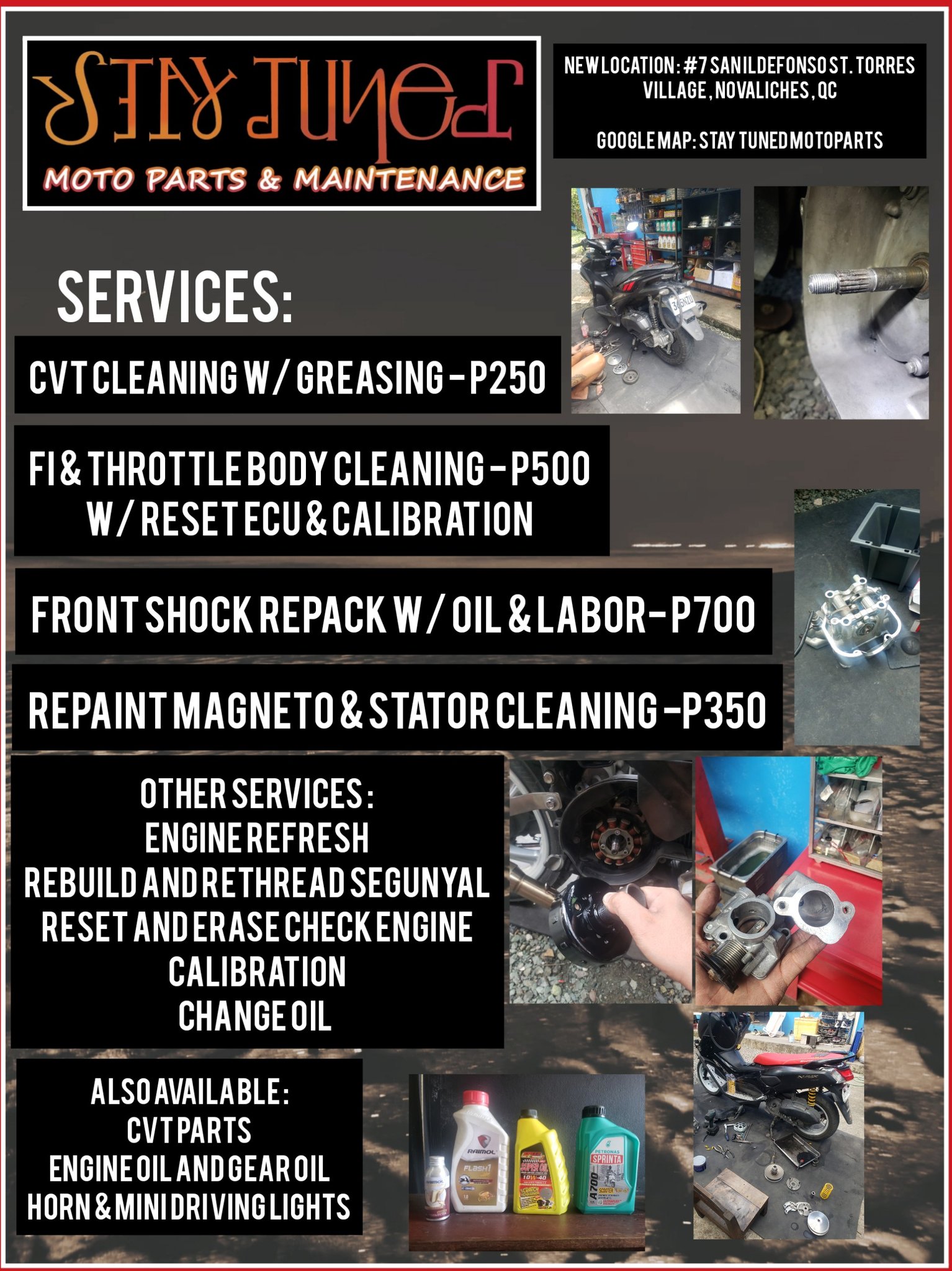 Stay Tuned Motoparts - Novaliches QC - Tara na mga idol ‼️ Habang maaga ...