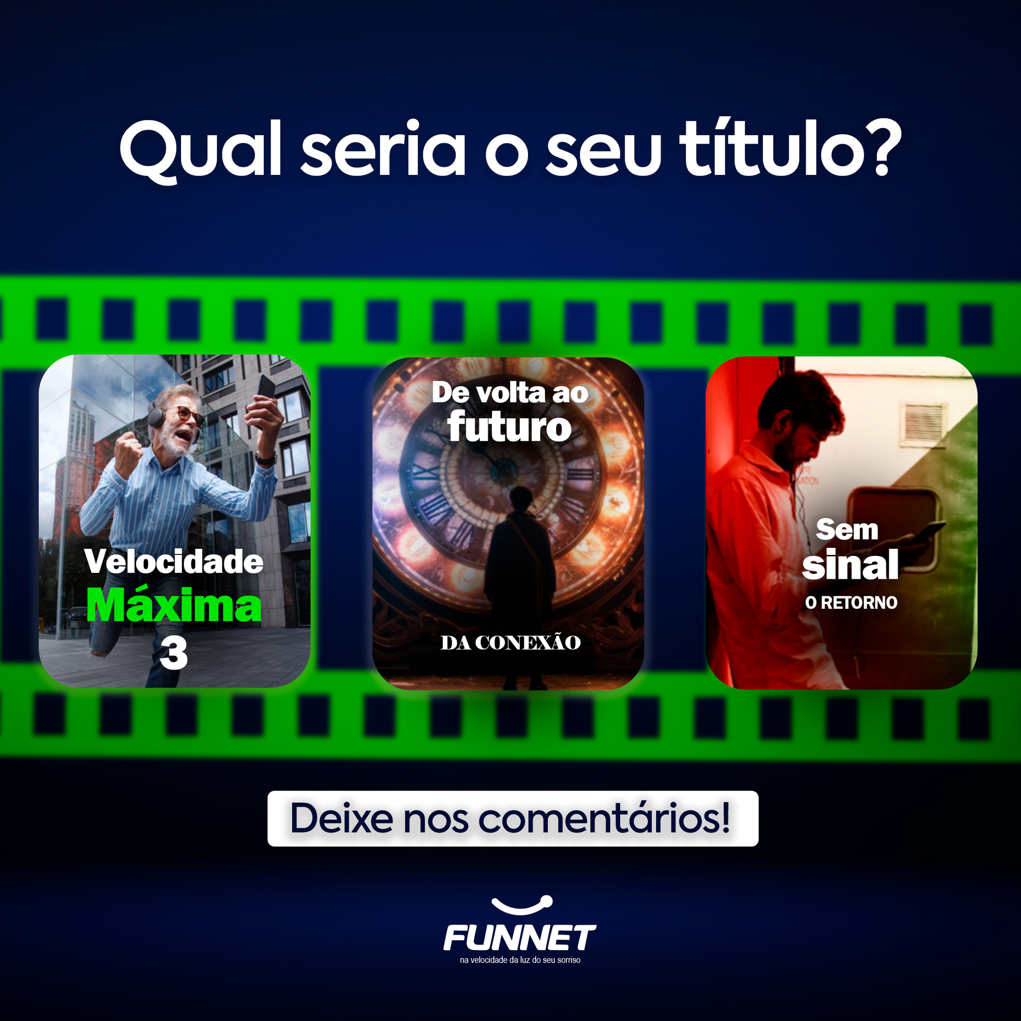 Funnet - 🔥 DESAFIO RELÂMPAGO! 🔥 Se a sua internet fosse um filme, qual ...
