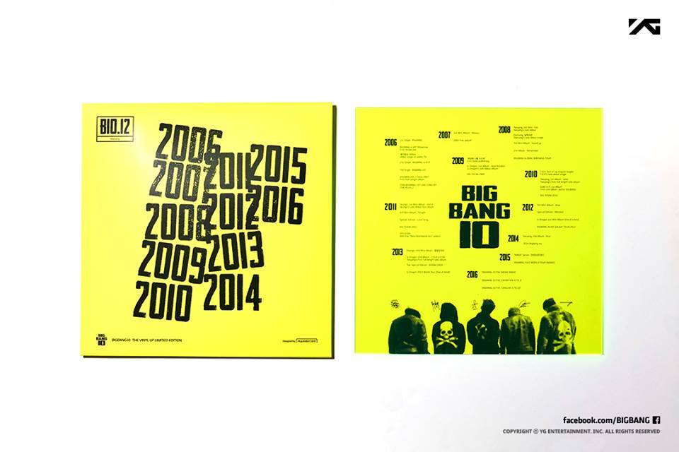 BIGBANG - 'BIGBANG10 THE VINYL LP : LIMITED EDITION' RELEASE