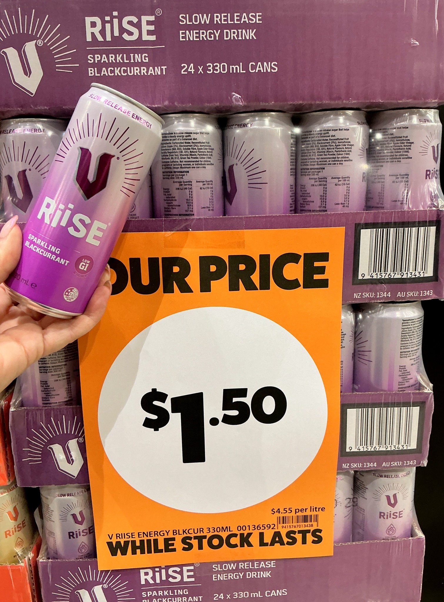 Ten - Fizzy blackcurrant energy for just $1.50? YES, PLEASE! 🥤 V RiiSE ...