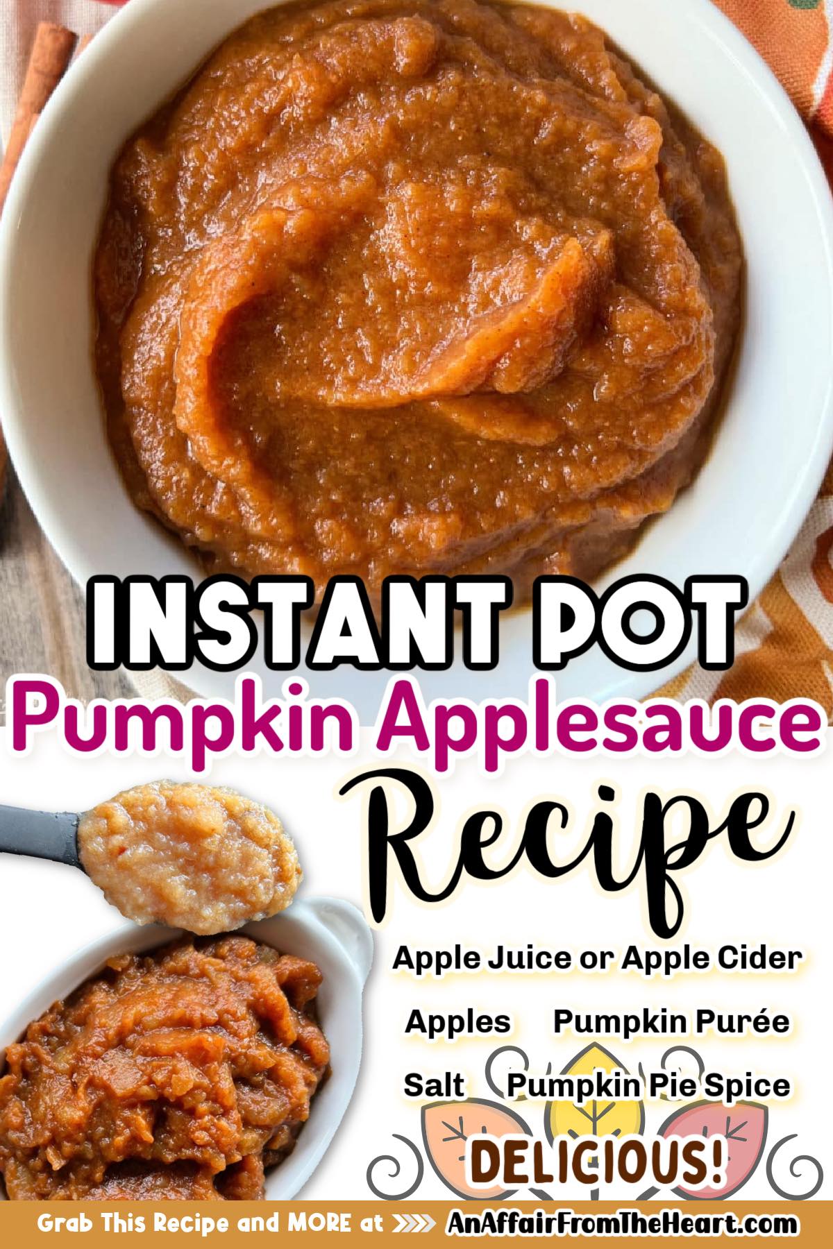 🍎 INSTANT POT PUMPKIN APPLE SAUCE!... - Recipes From Heaven