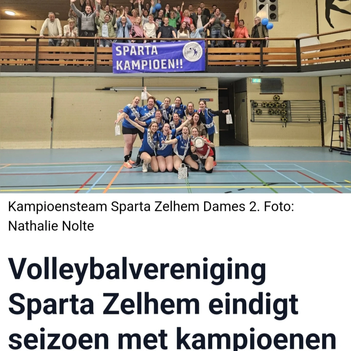 Volleybalvereniging... - Volleybalvereniging Sparta Zelhem