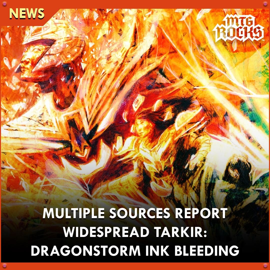 MTG - It appears that the print quality of Tarkir: Dragonstorm has some ...