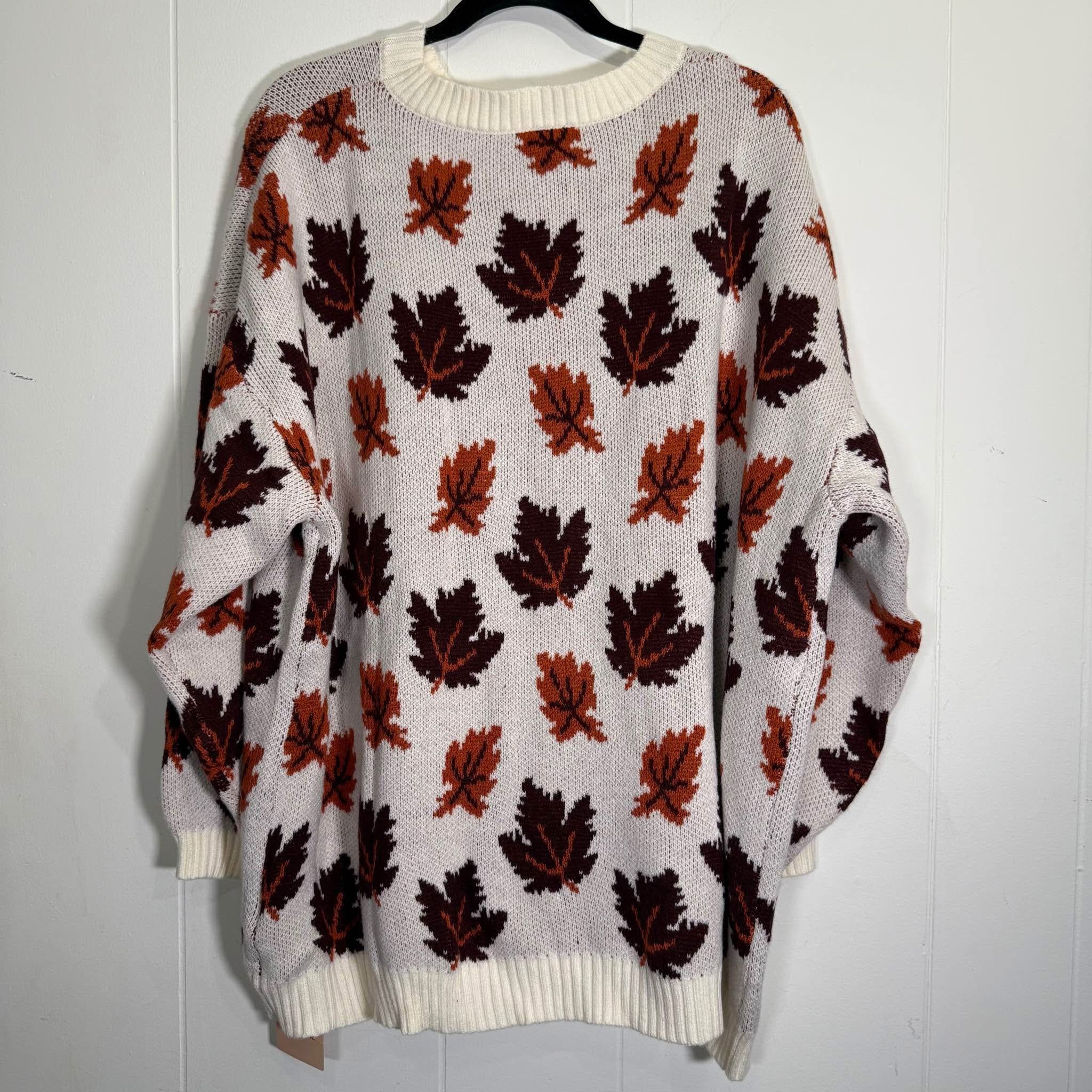 NWT-Bloomchic Womens Plus Size 22-24 Pullover Sweater Fall Autumn Leaf ...