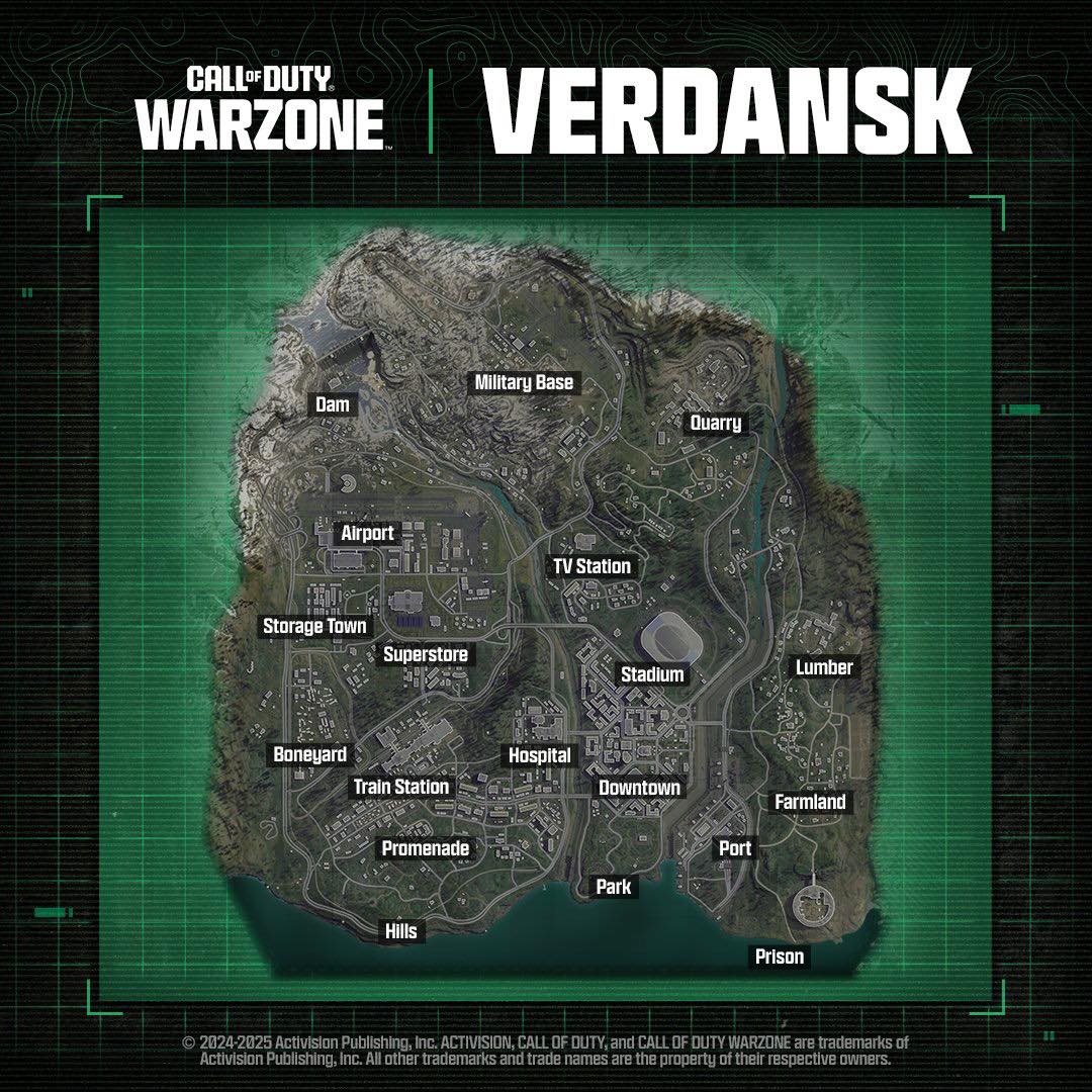 CoD - Mapa táctico OFICIAL de Verdansk! Solo quedan 13 días. | Facebook