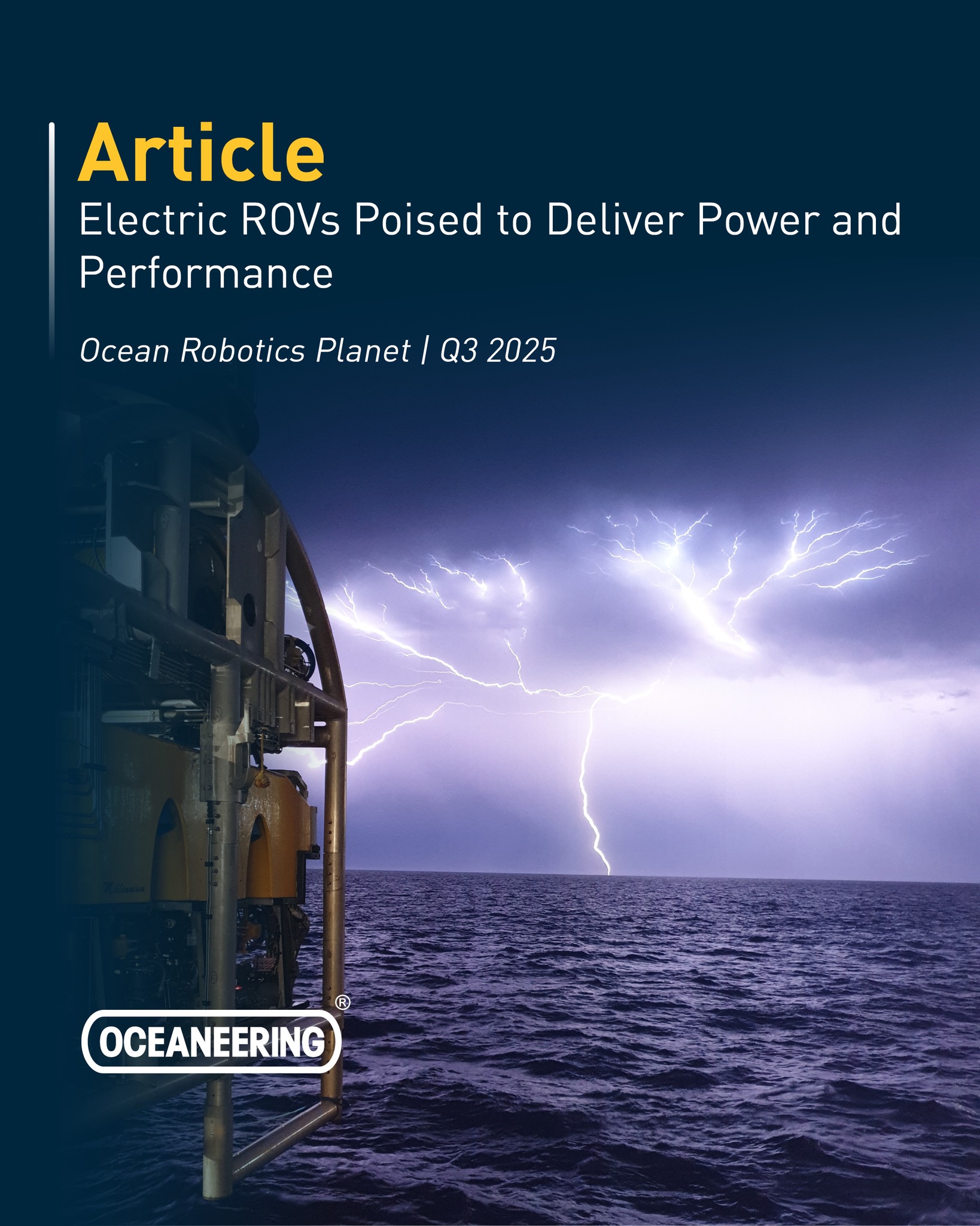 Oceaneering - ⚡ Electric ROVs are here—and they’re... | Facebook