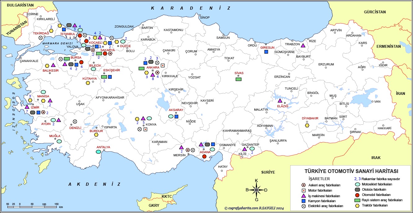 Türkiye Otomotiv Sanayi Haritası