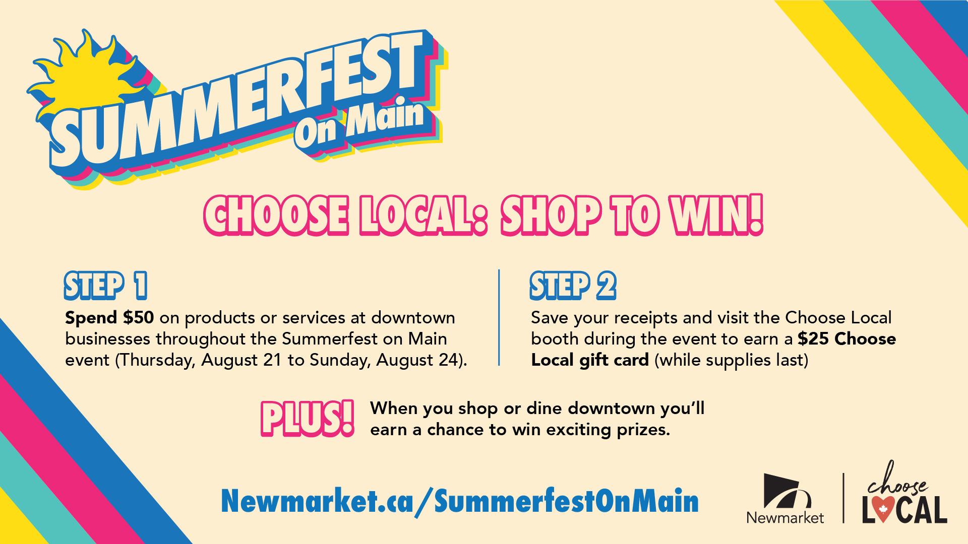 🍁 ️ #ChooseLocal and shop to win at... - Town of Newmarket | Facebook