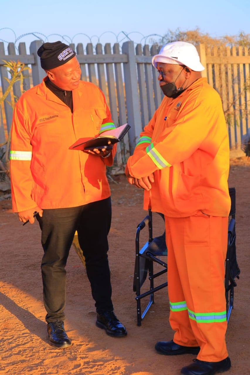 The MEC for the Department of Public Works, Roads and Infrastructure ...