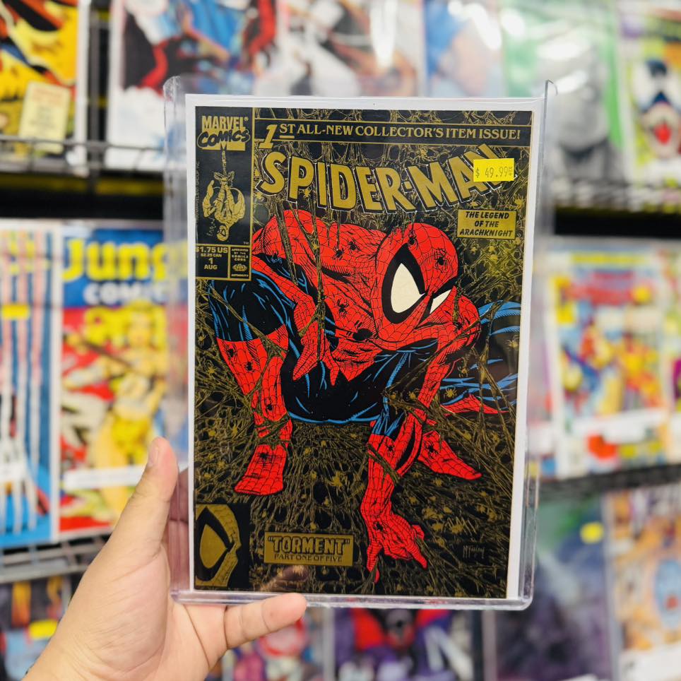 Spider-Man #1, gold foil edition from 1990! Now on our Wall of