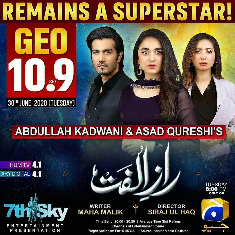 #RazeUlfat super strong... - Pakistani Serials Updates & TRP