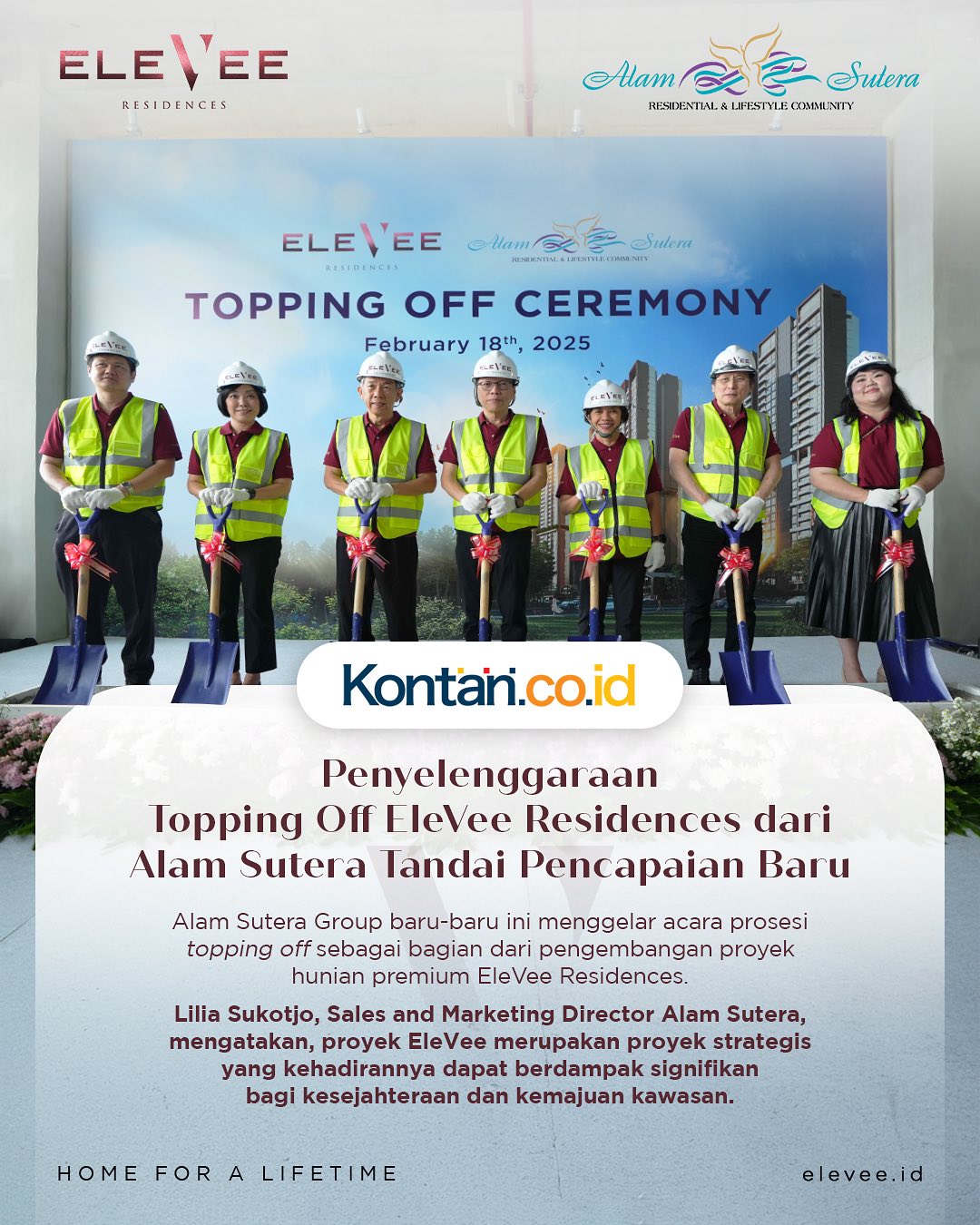 EleVee Residences Capai Tahap... - EleVee by Alam Sutera