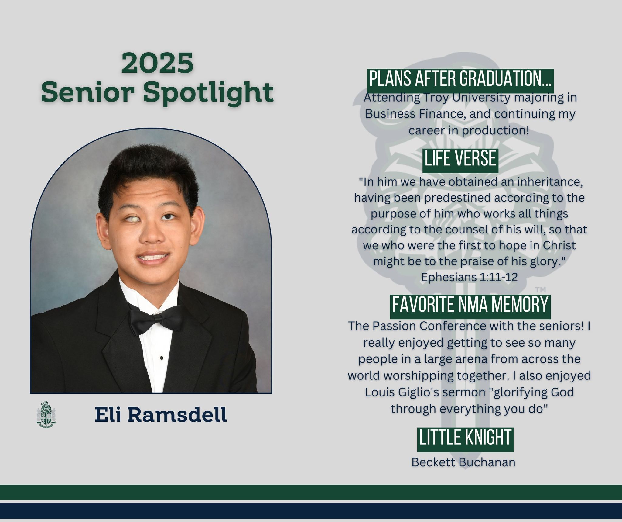 Northside - 2025 Senior Spotlight Eli Ramsdell | Facebook