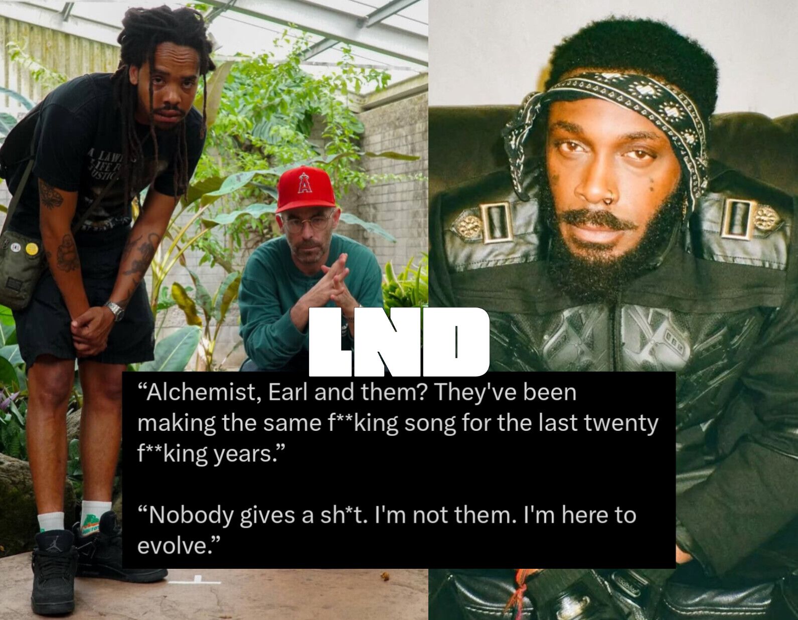 JPEGMAFIA Calls out Earl Sweatshirt & The Alchemist for always 