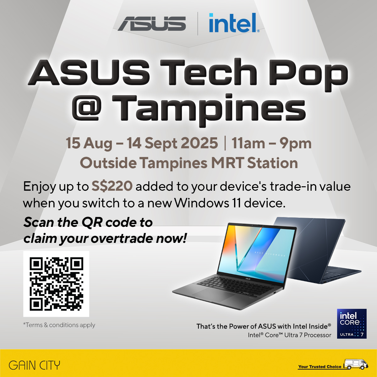 Gain City - 🔥 Upgrade Your Tech Game at ASUS Tech Pop @... | Facebook