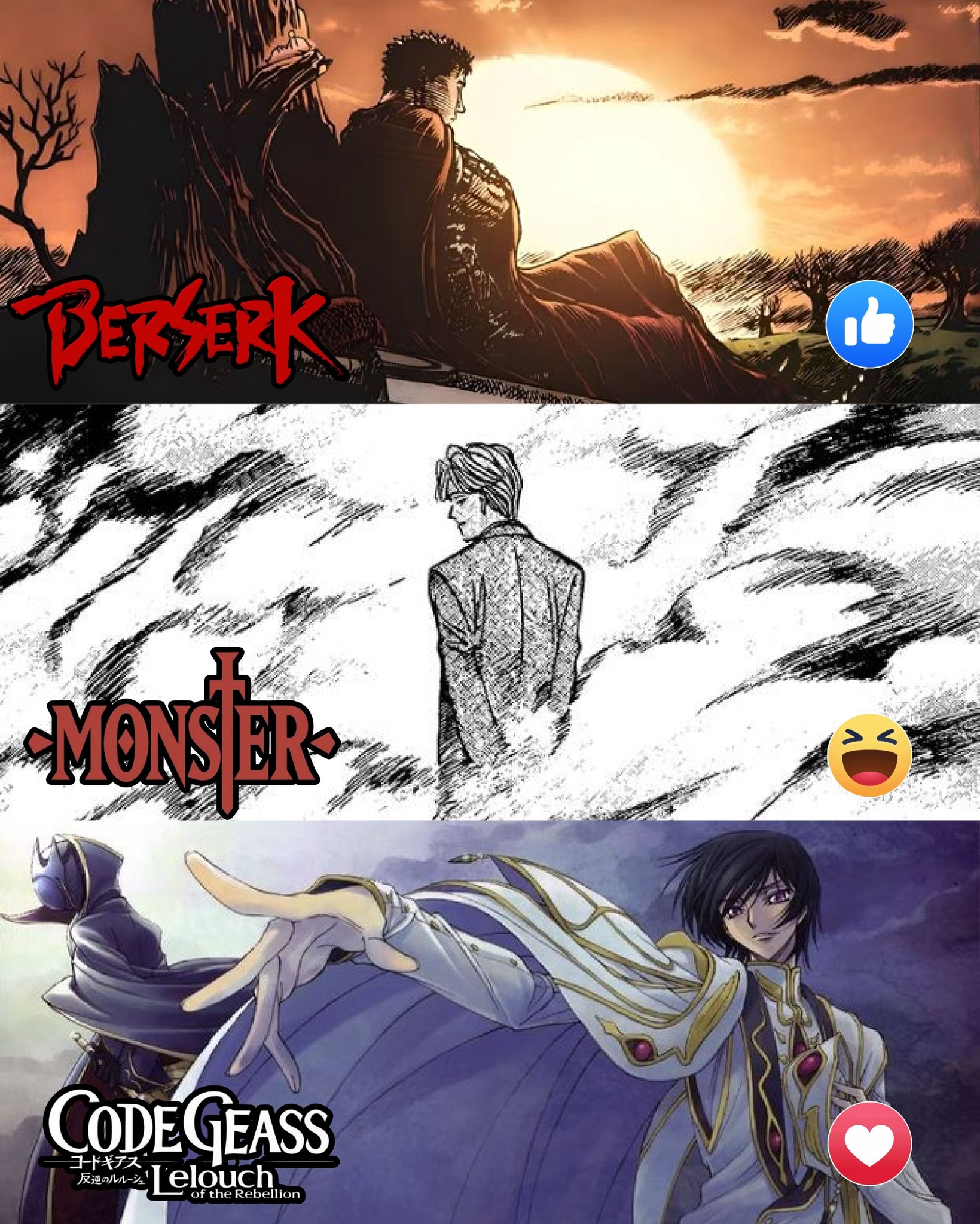 Sensei - Best Anime ~ Berserk ~ Monster ~ Code Geass #anime #animeedit ...