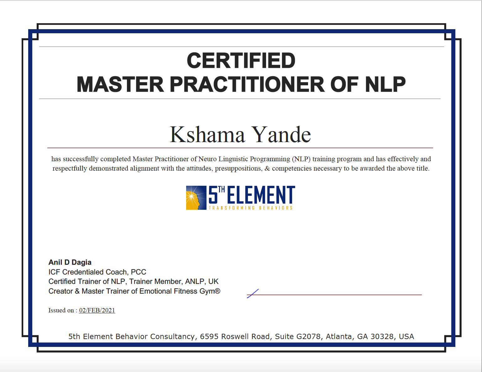 Anil - Congratulations Kshama Yande - on successfully graduating as NLP ...