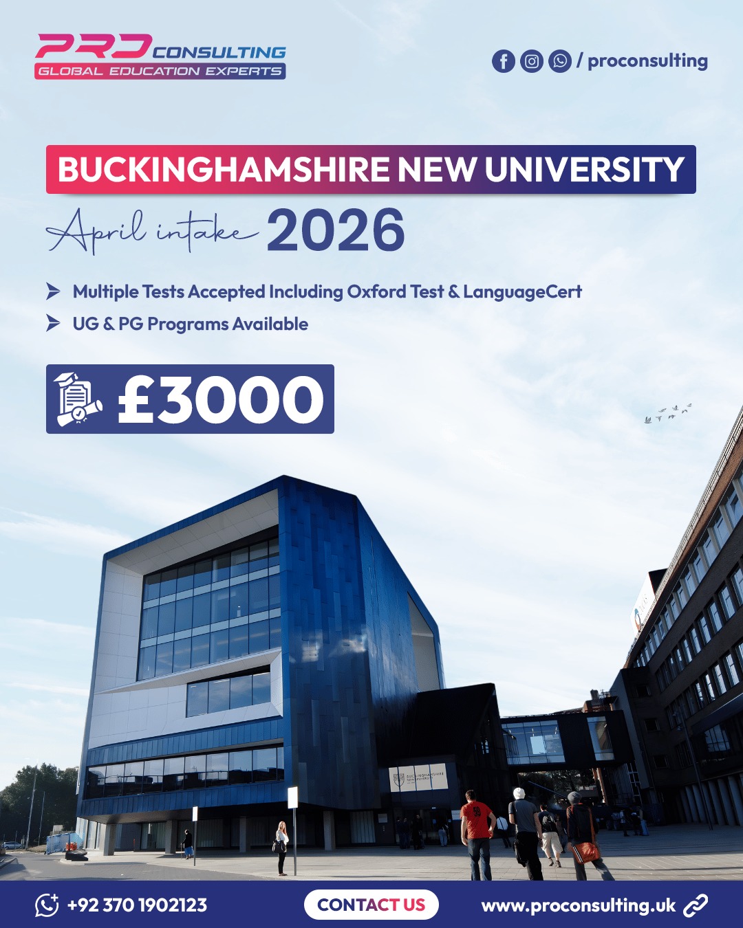 Pro Consulting - Study in the UK – April Intake 2026 is... | Facebook