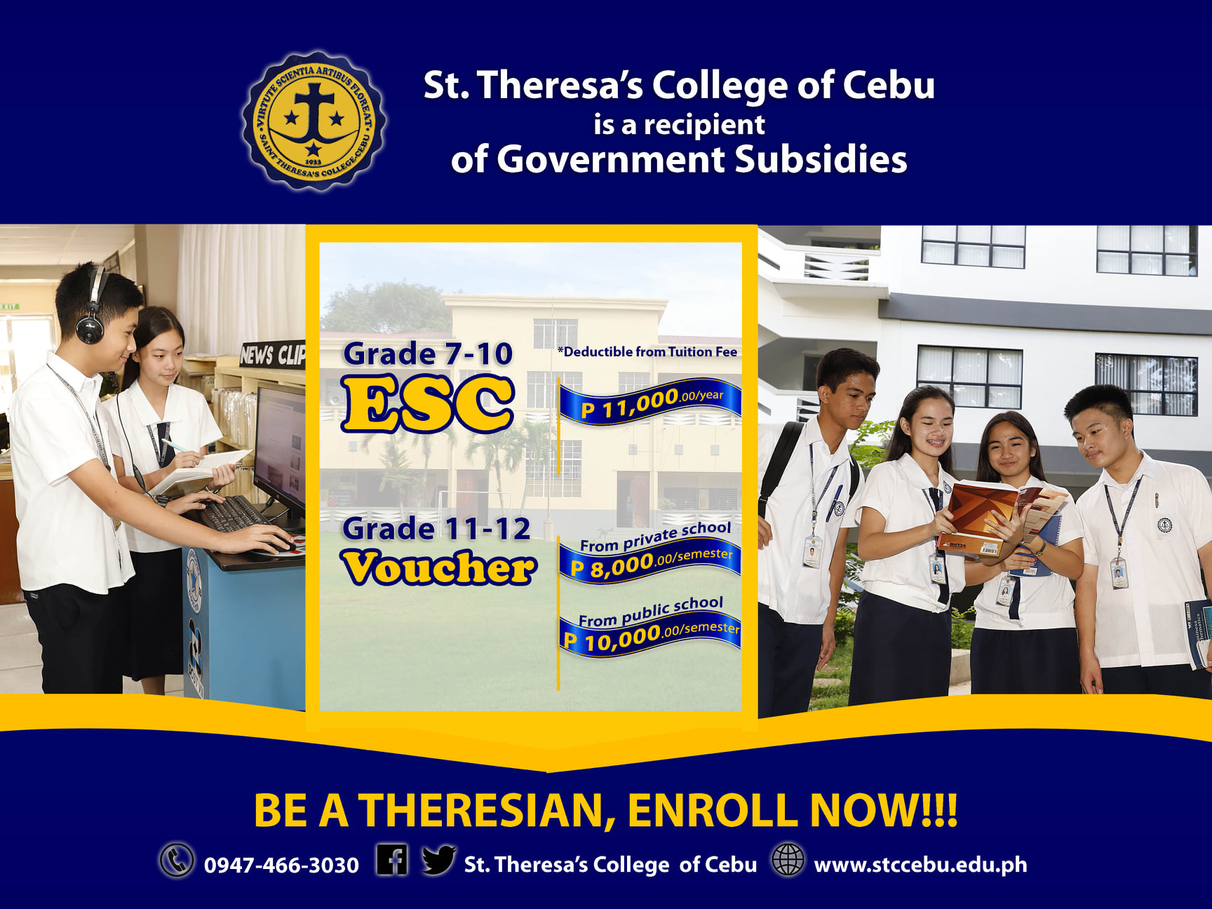 🎉😍🎉ENJOY TUITION FEE... St. Theresa's College of Cebu