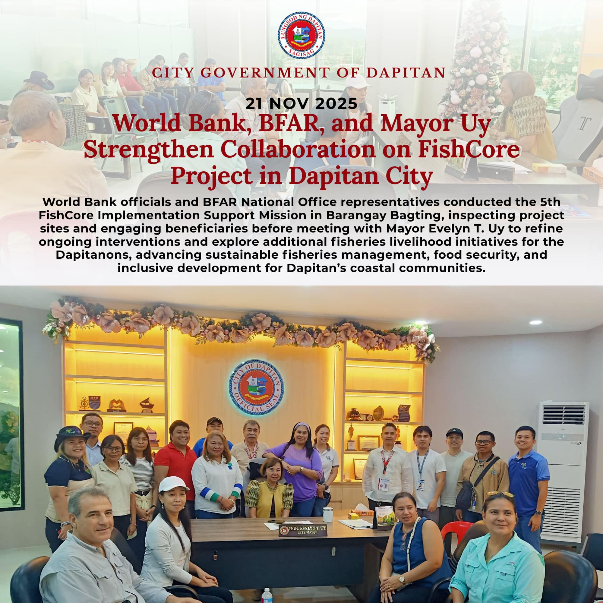 World Bank, BFAR, and Mayor... - City Government of Dapitan | Facebook