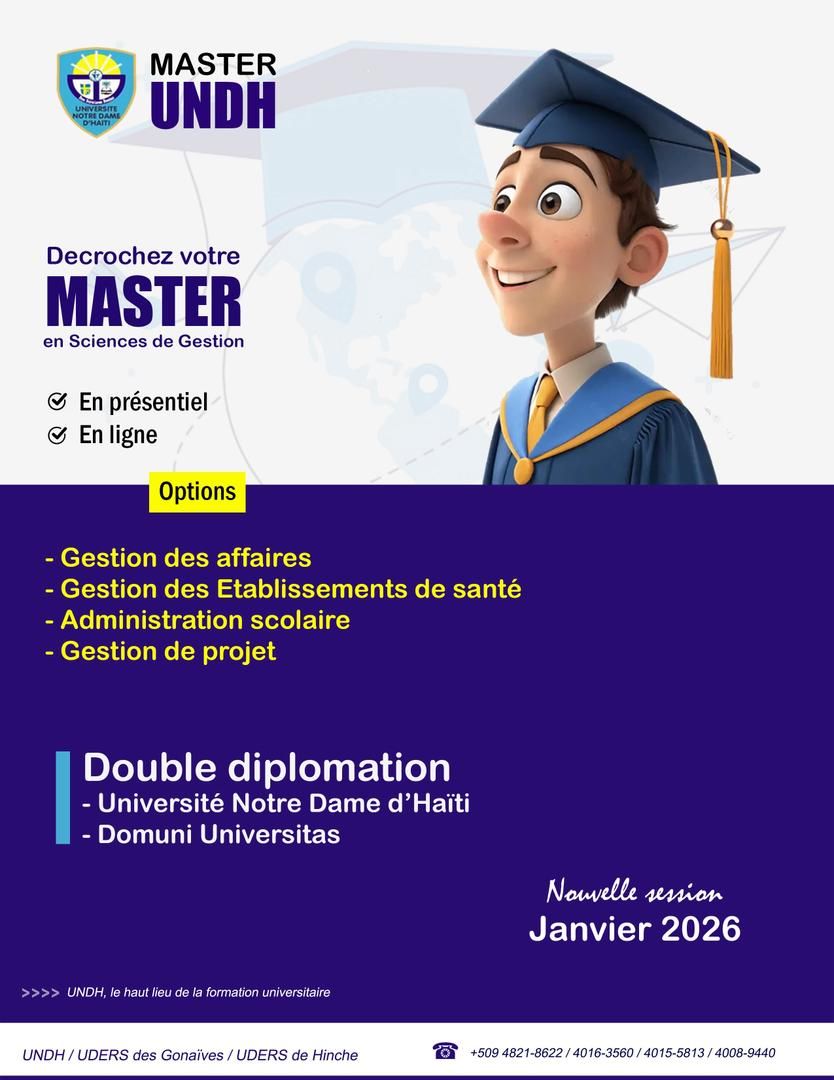 #undh #Master Master-UNDH... - UNDH / UDERS des Gonaïves | Facebook