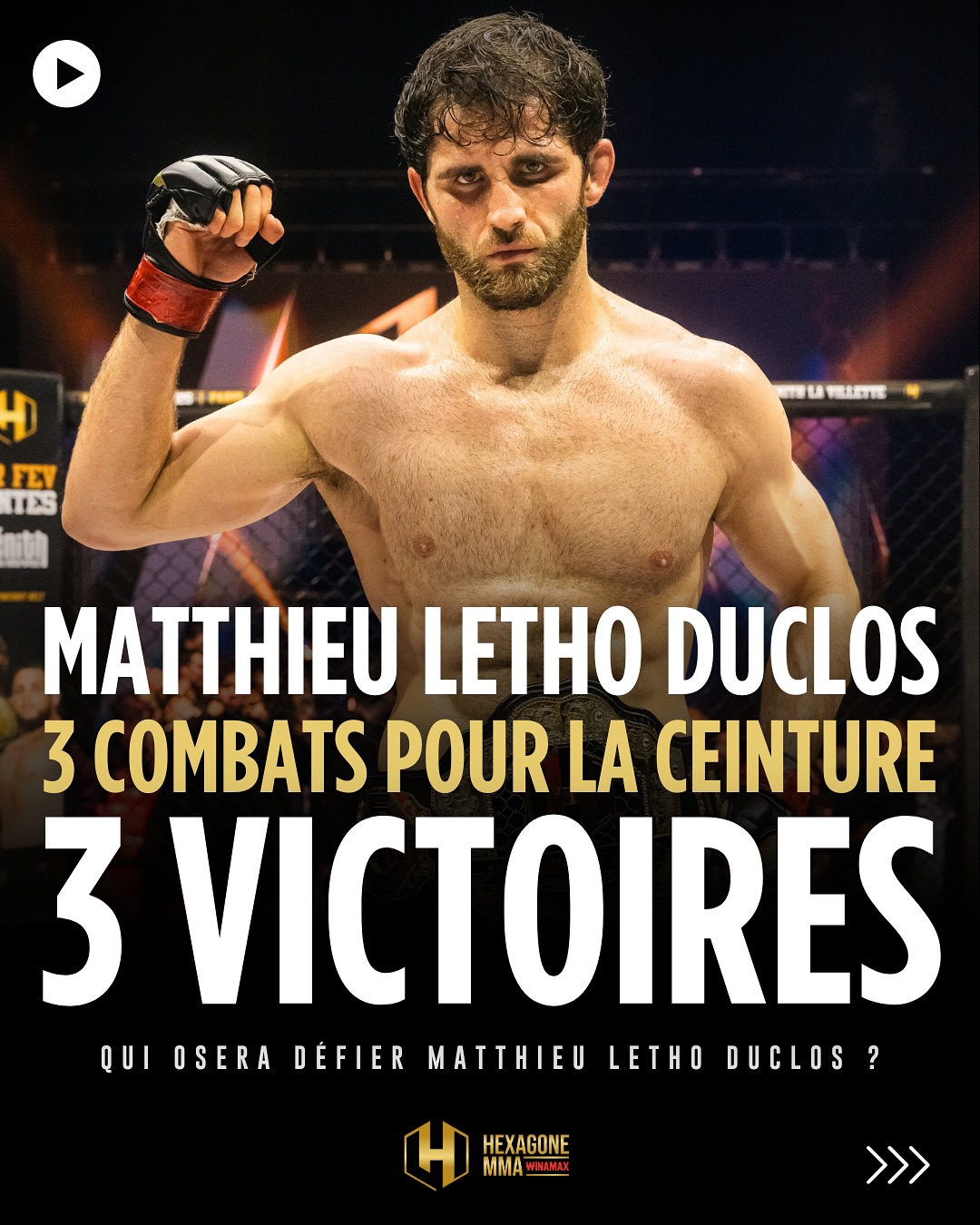 Hexagone MMA - 🔥 Matthieu Letho Duclos, c’est l’histoire... | Facebook