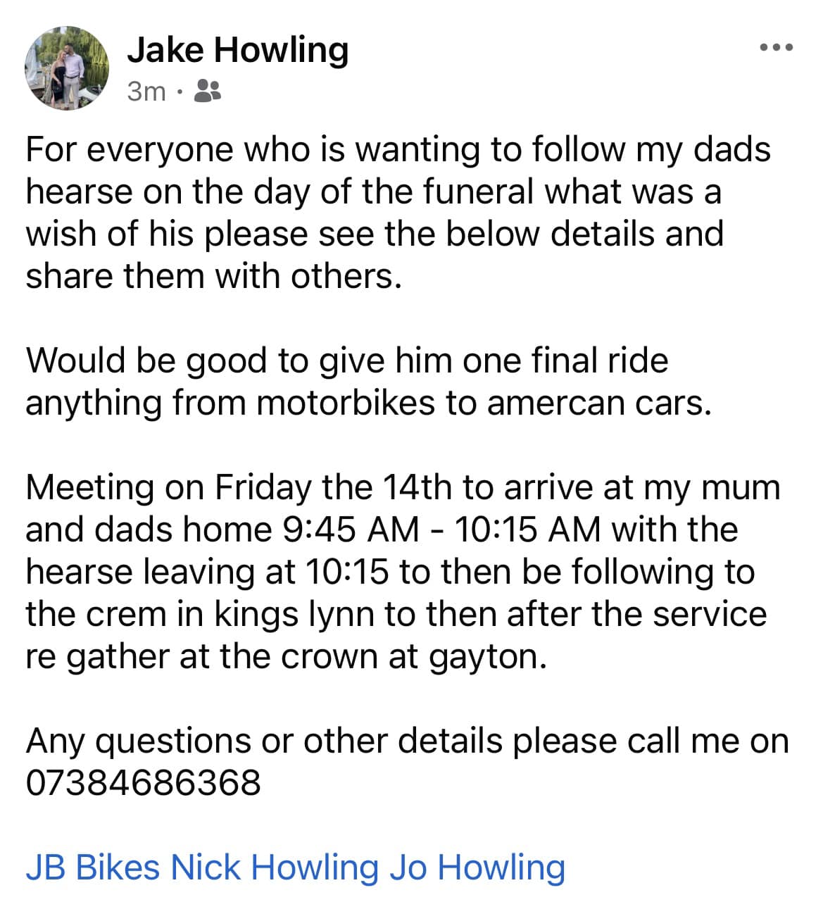 JB Bikes - For everyone who knew our great friend Nick... | Facebook