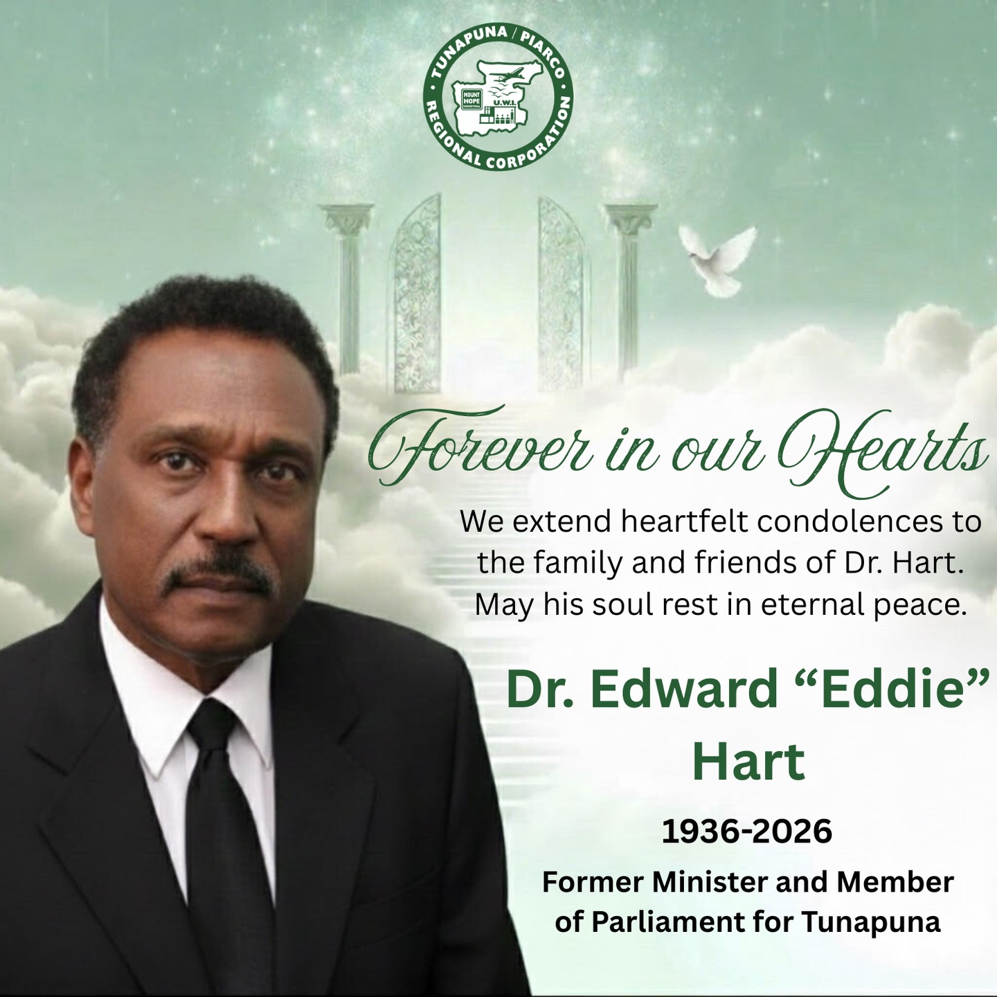 Tunapuna - It is with deep sorrow that we extend our heartfelt ...