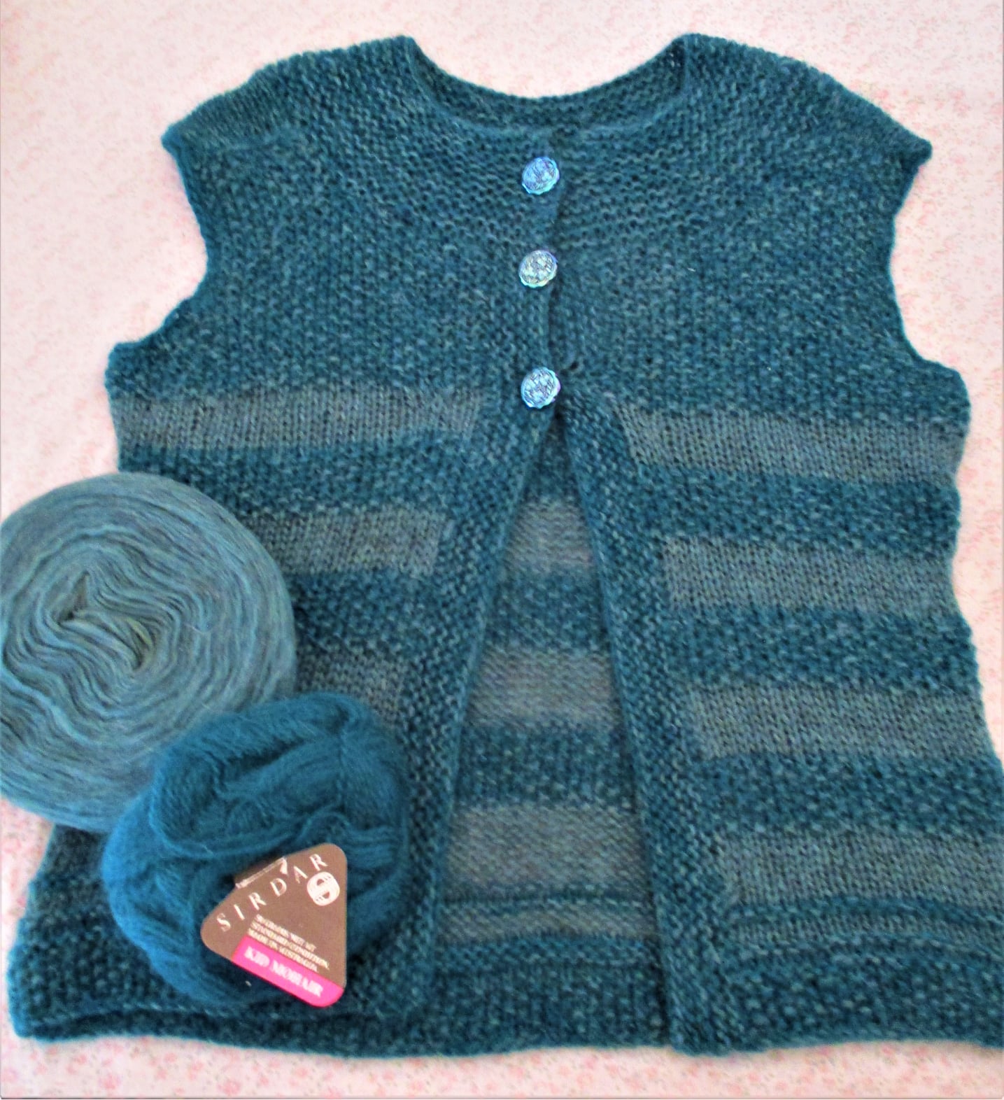 Hand knitted cable vest 1988... I think the use of the alternate 