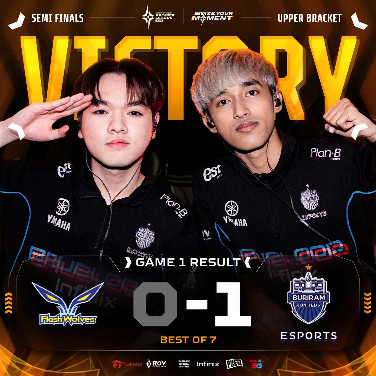 เจ้าบ้าน ⚡Buriram United Esports... - Garena RoV Tournament | Facebook