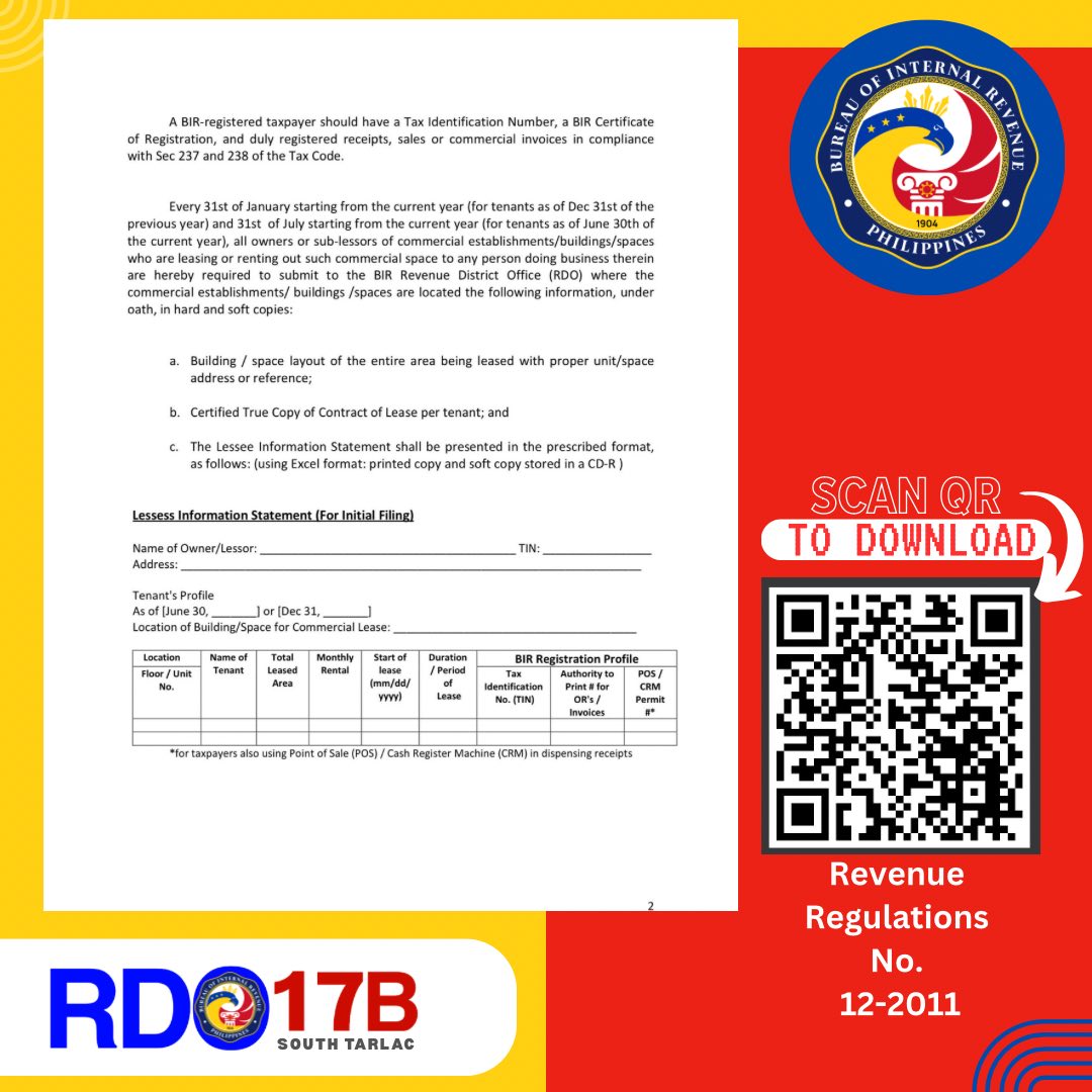 Bu... - Bureau of Internal Revenue - RDO 17B - Paniqui, Tarlac