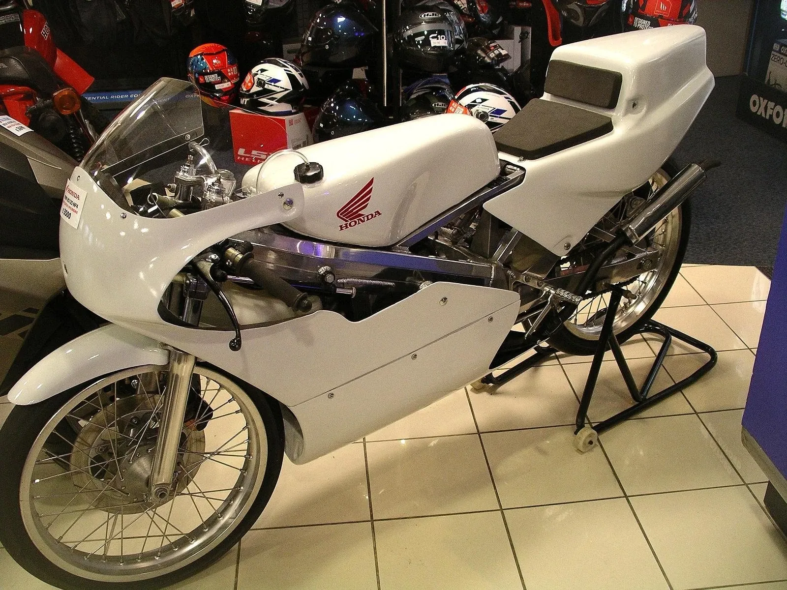 Check out this iconic 1989 Honda RS125 NF4 racing bike with a 92 