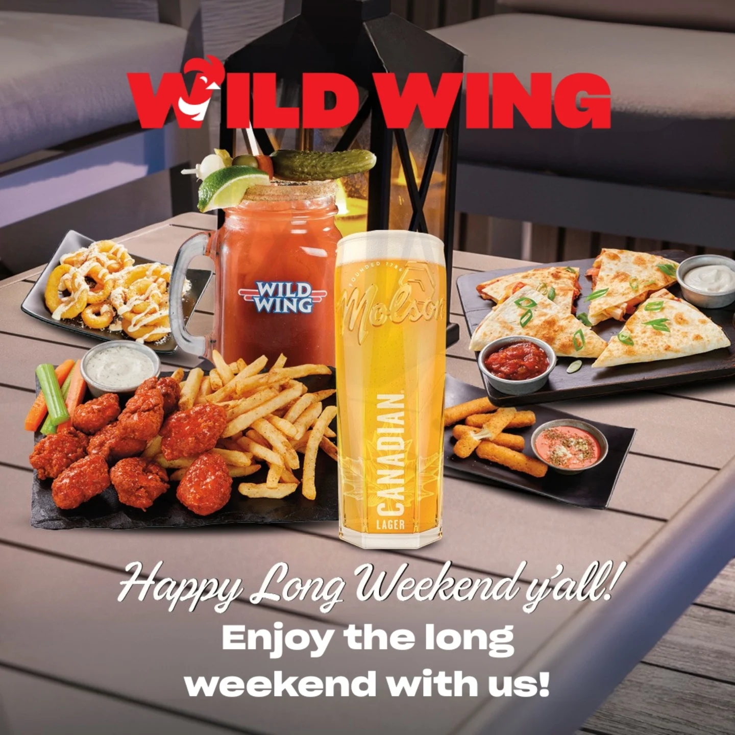 Wild Wing Restaurants - We wanted to reminisce of better days... patio ...