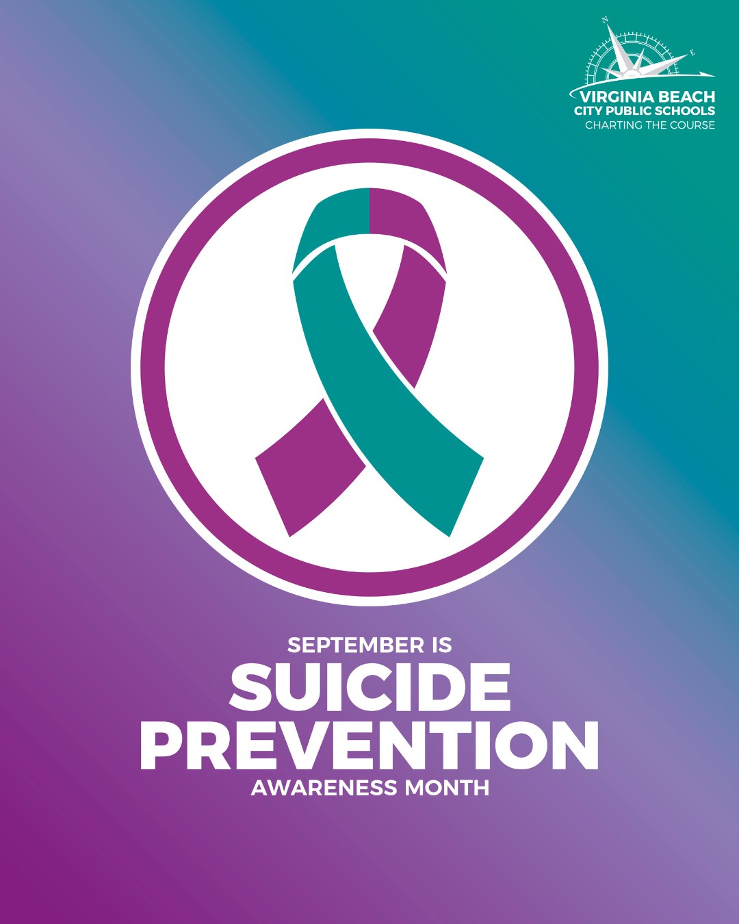 VBSchools - 💜 September is Suicide Prevention Month and... | Facebook