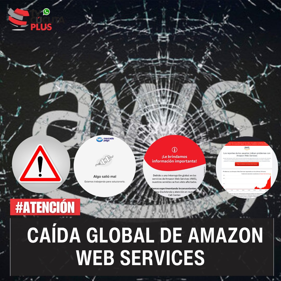 Tvcucuta - Caída global de Amazon Web Services deja sin... | Facebook