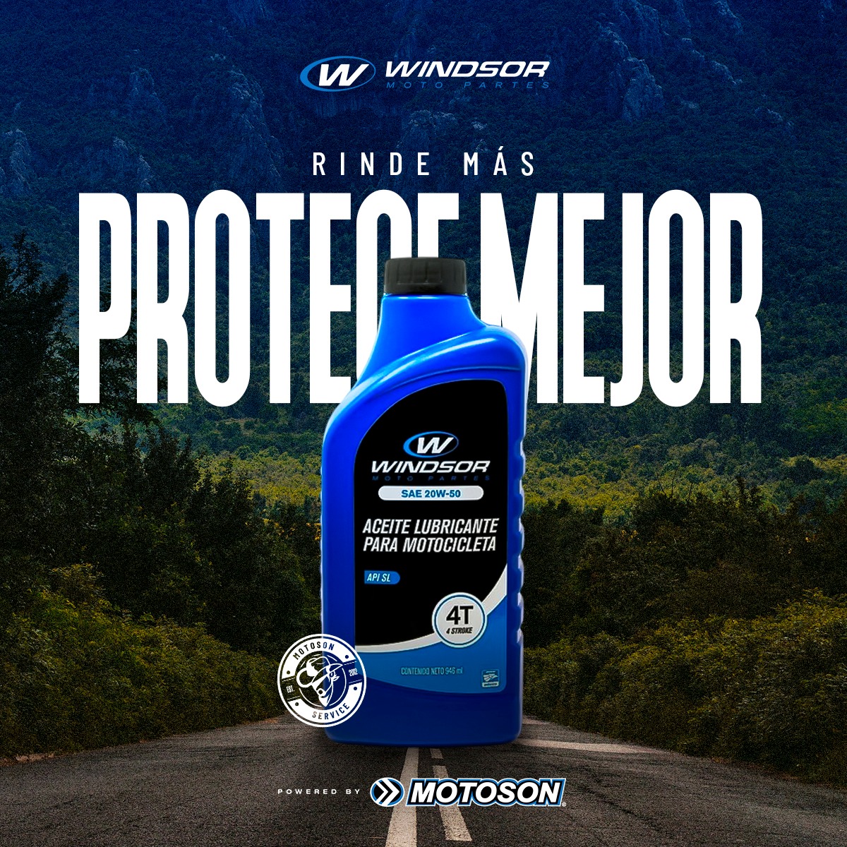 MOTOSON - Aceite Windsor 20W-50 Protege tu motor con... | Facebook