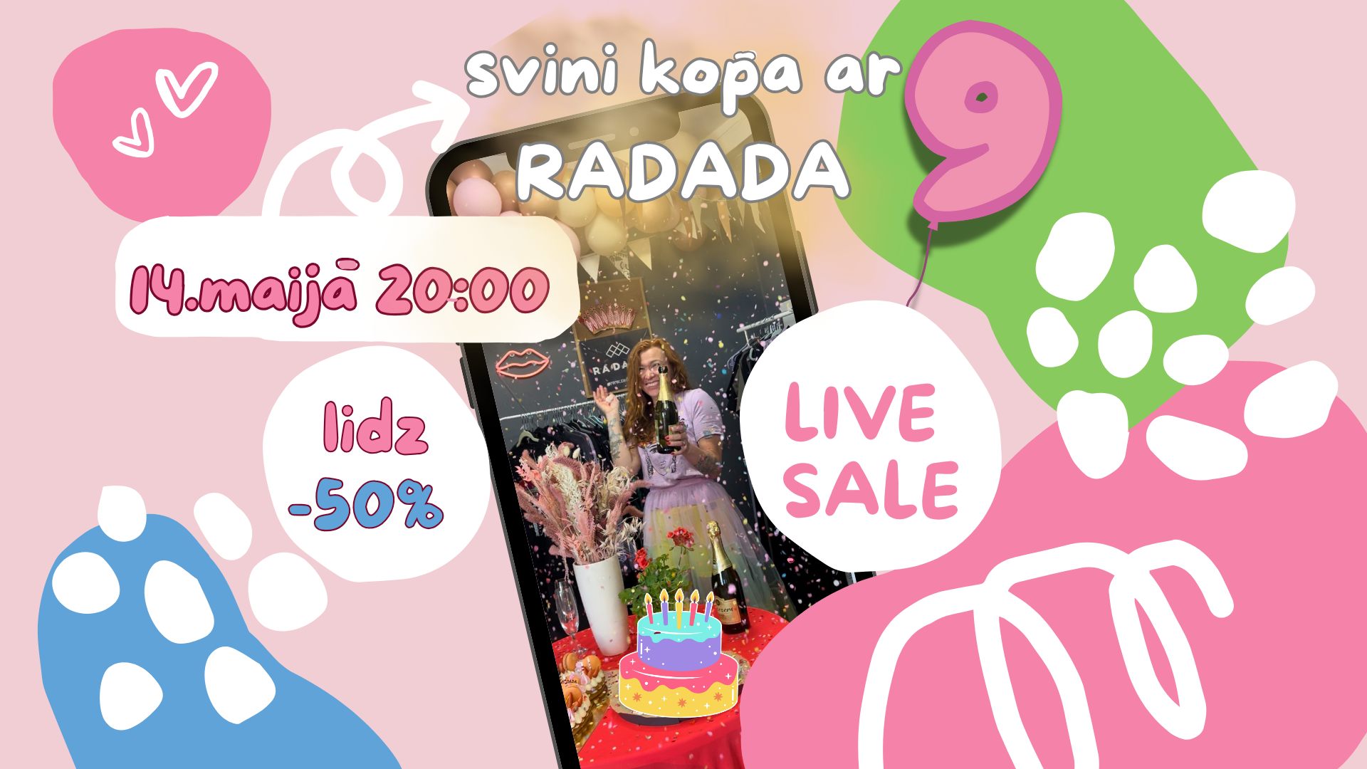 Dzimšanas dienas LIVE izpārdošana