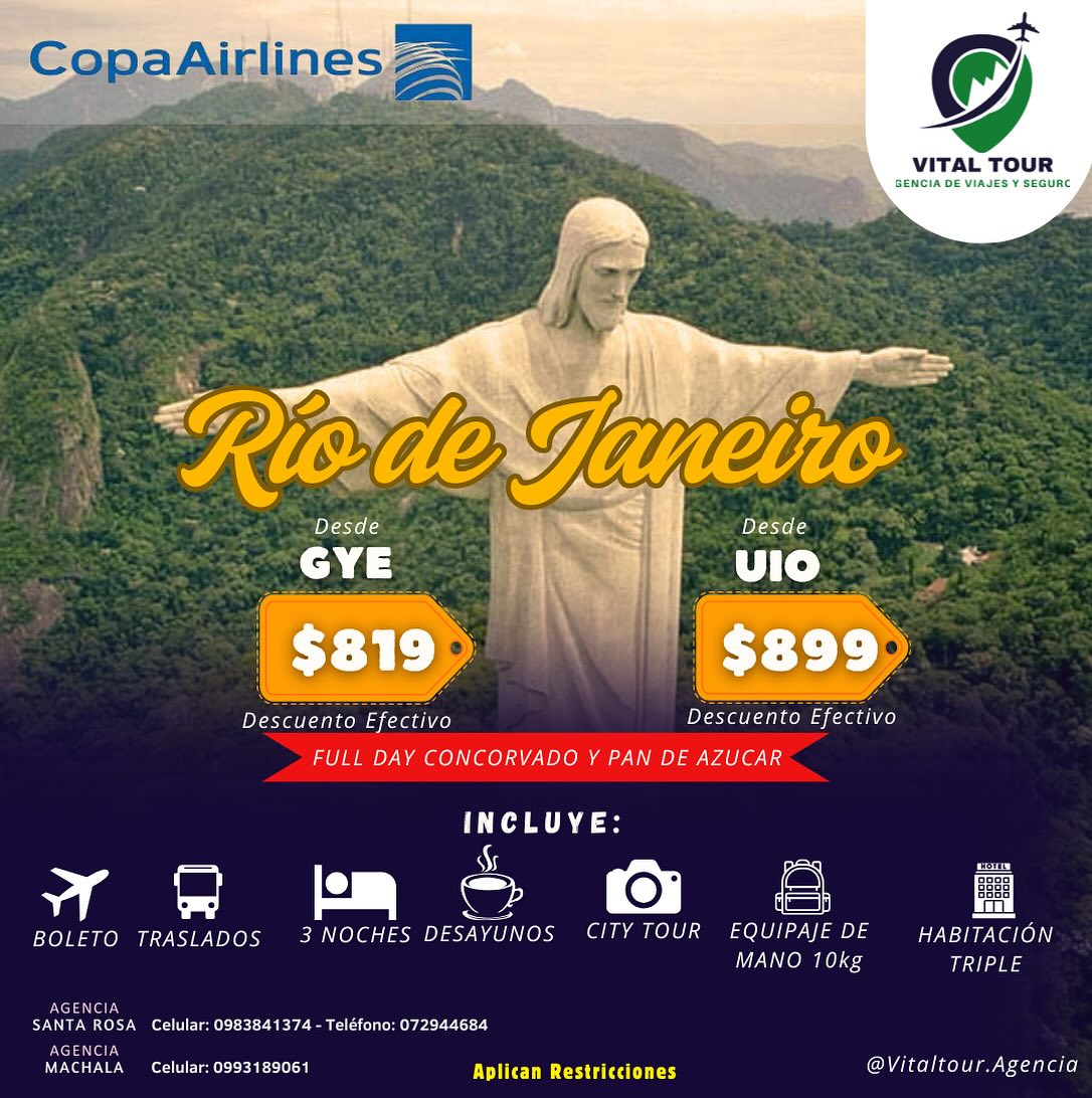 V I - 🌟🏖️ ¡Vive Río de Janeiro! Disfruta de un paquete todo incluido y ...