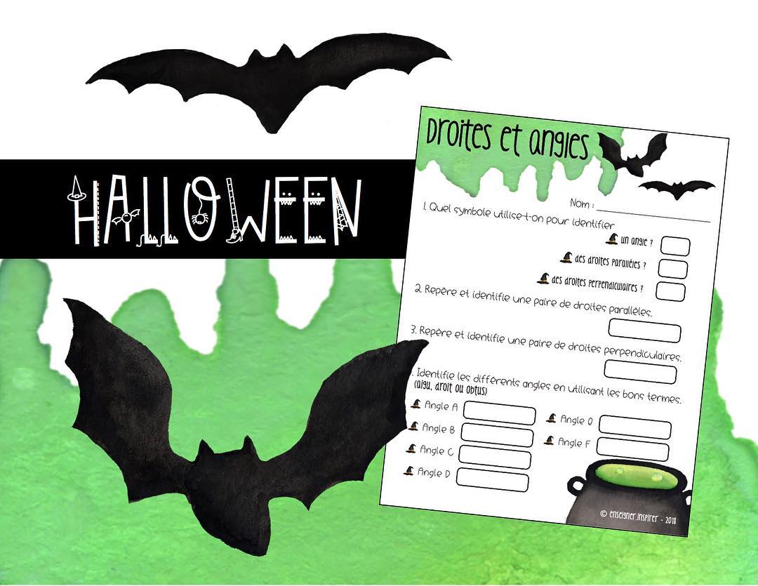 🎃 HALLOWEEN 🎃 👻 droites et angles 👻... - Enseigner.inspirer | Facebook