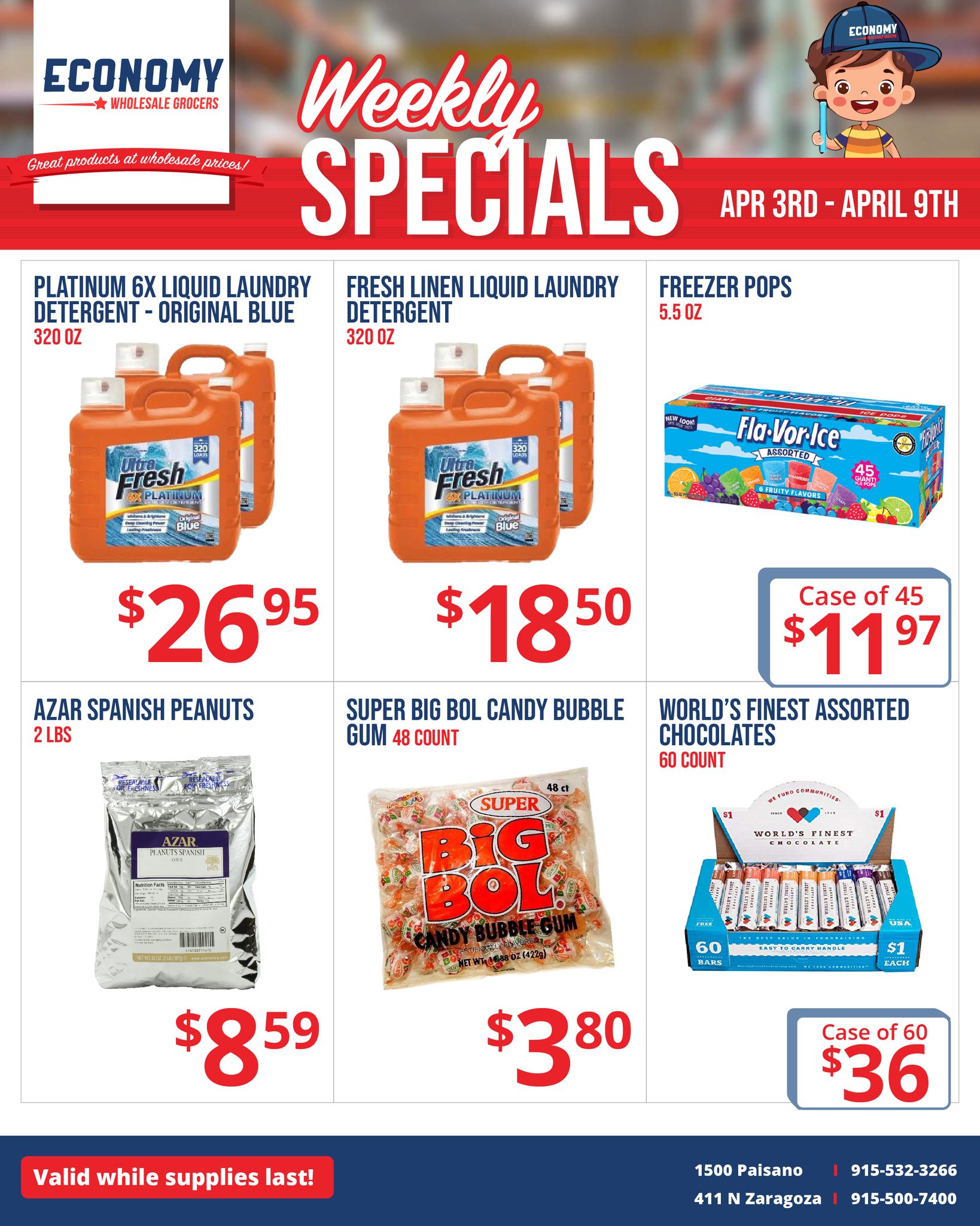 Economy - ⭐️ Detergent ⭐️ Freezer pops ⭐️ Spanish peanuts ⭐️ and much ...