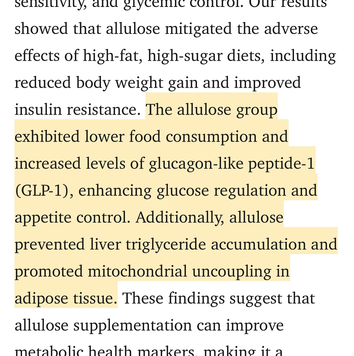 Using allulose as a natural sugar substitute for weight loss and reducing visceral fat
