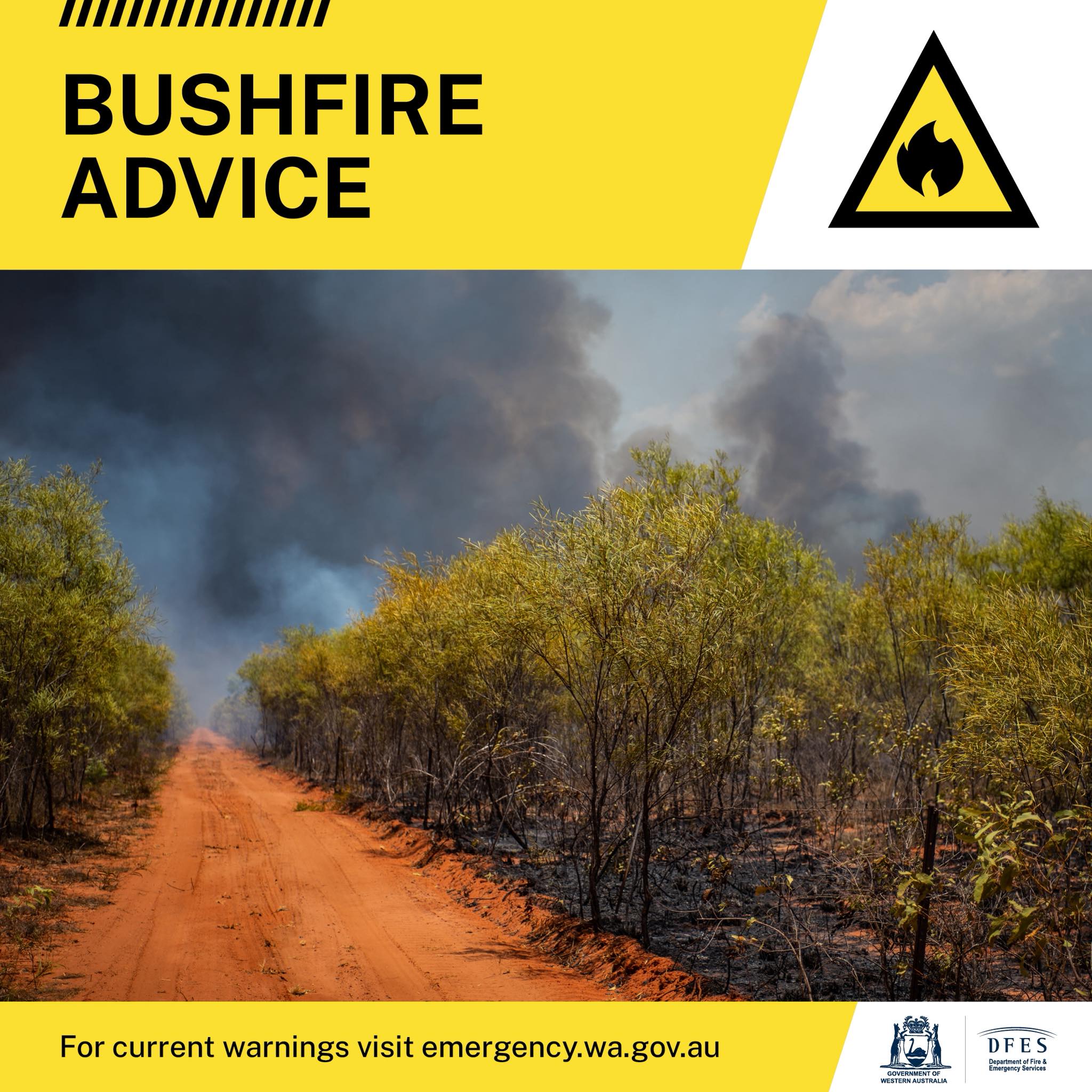 Department - 🔥 Bushfire Advice - MONITOR CONDITIONS - parts of HALLS ...