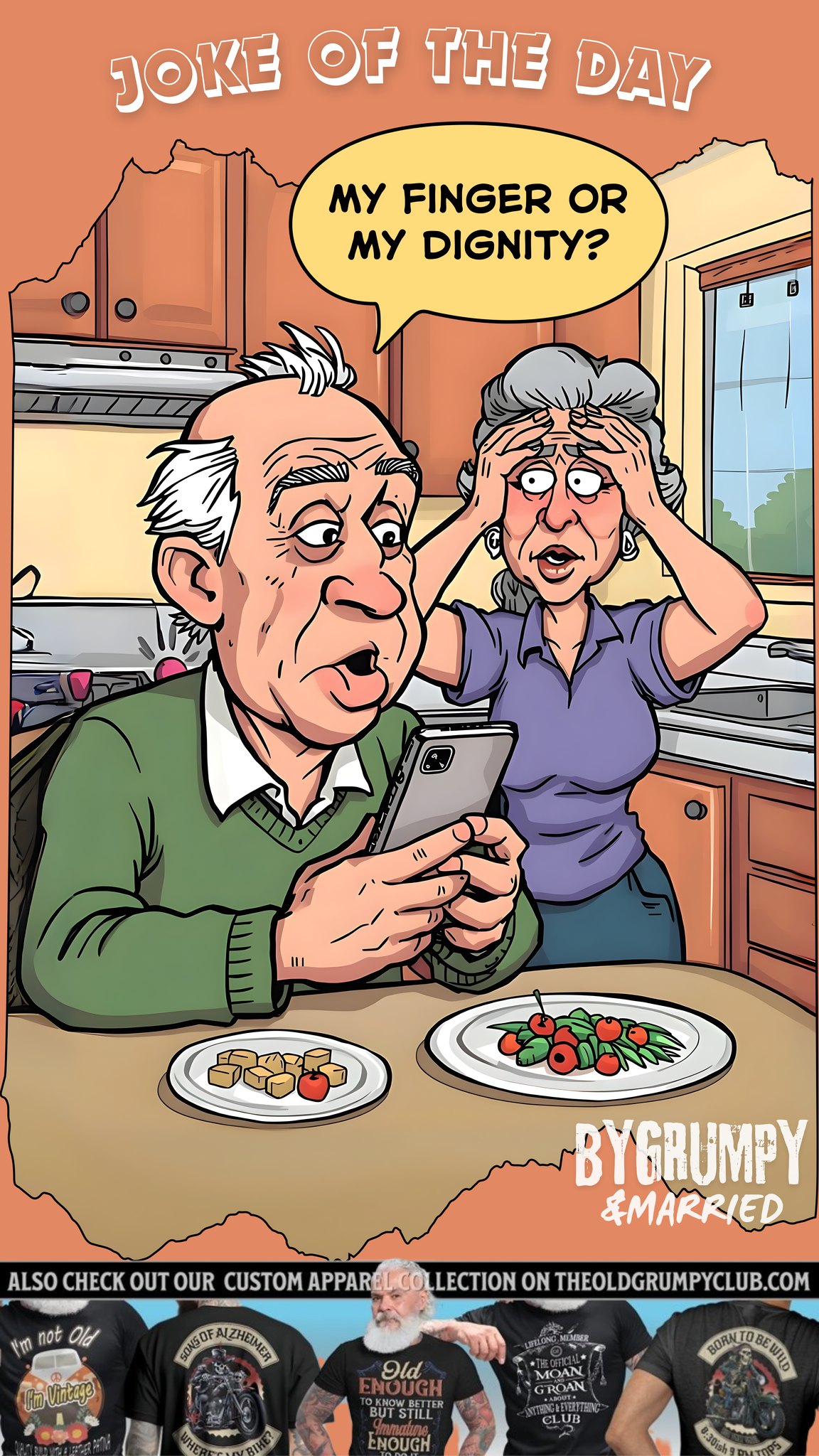Grumpy - Joke of The Day 😂😂😂 📱😂 He Said “Just Swipe”… That Was the ...