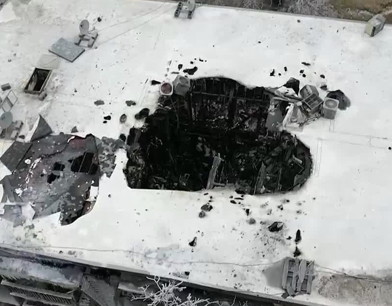 KTIV - Here's a look at the top of the Sioux City apartment complex ...