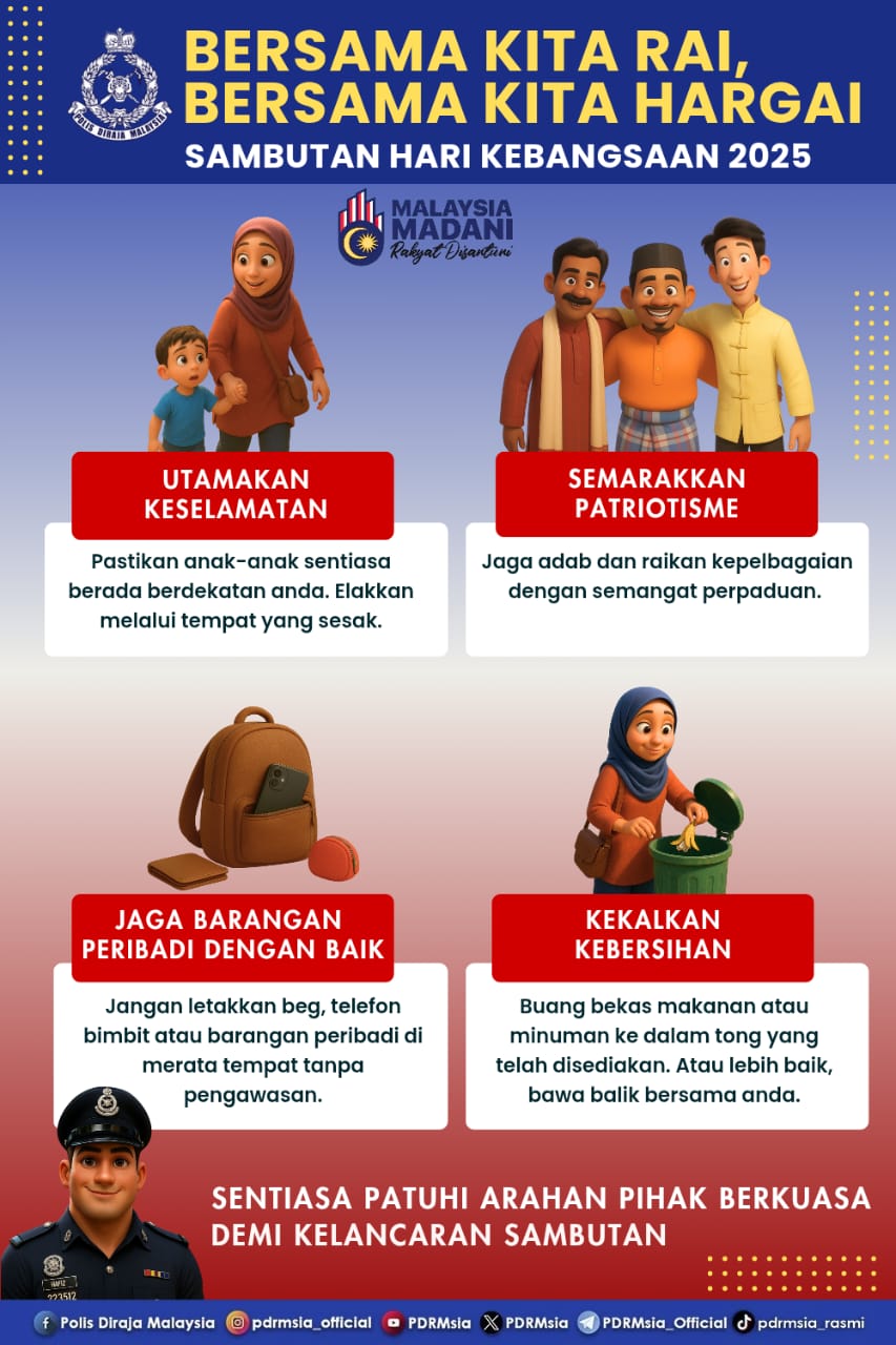 Polis - #PesananKhidmatMasyarakat HARI KEBANGSAAN 2025: BERSAMA KITA ...