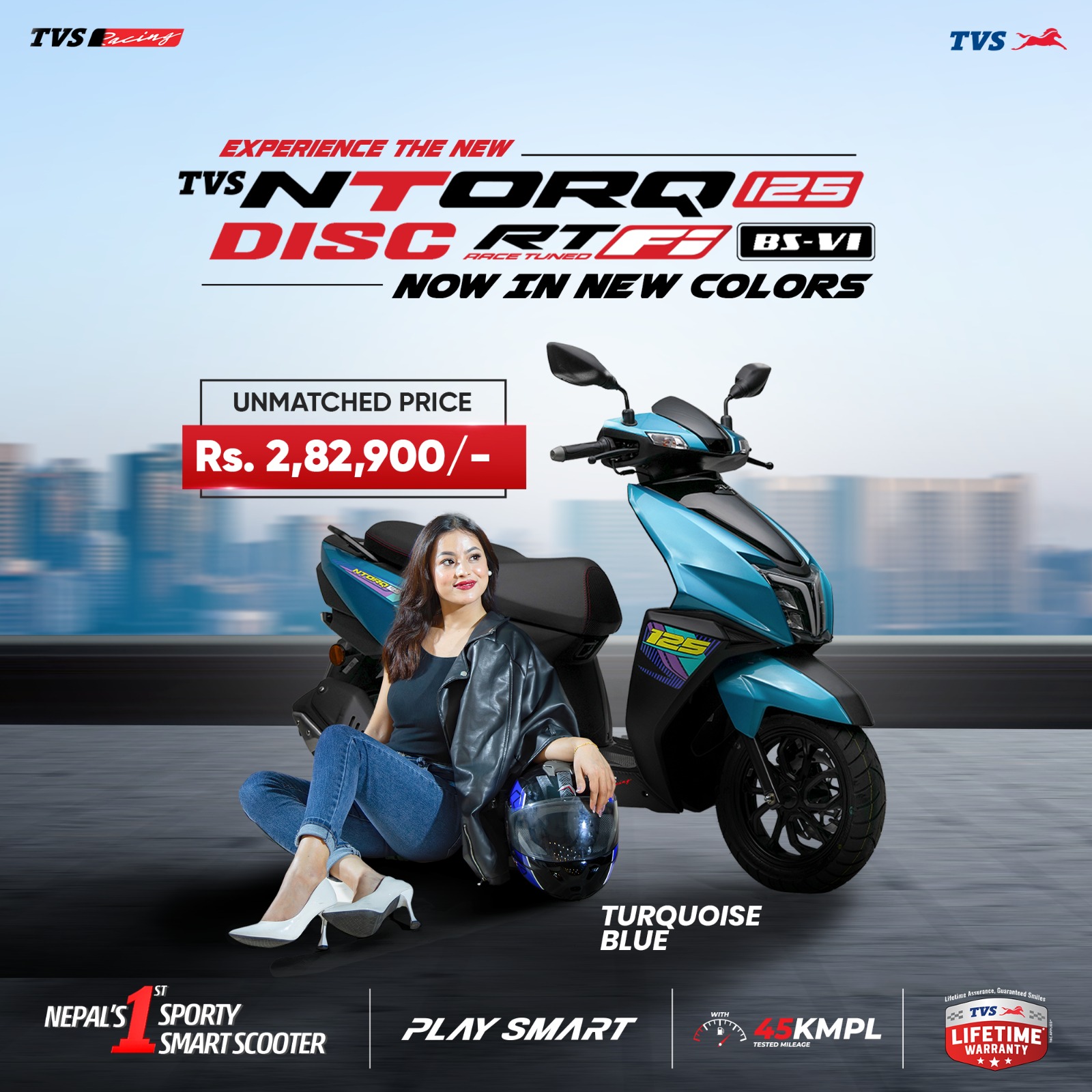 Jagdamba - Experience the all-new TVS NTORQ 125 Disc RTFI BS6 in ...